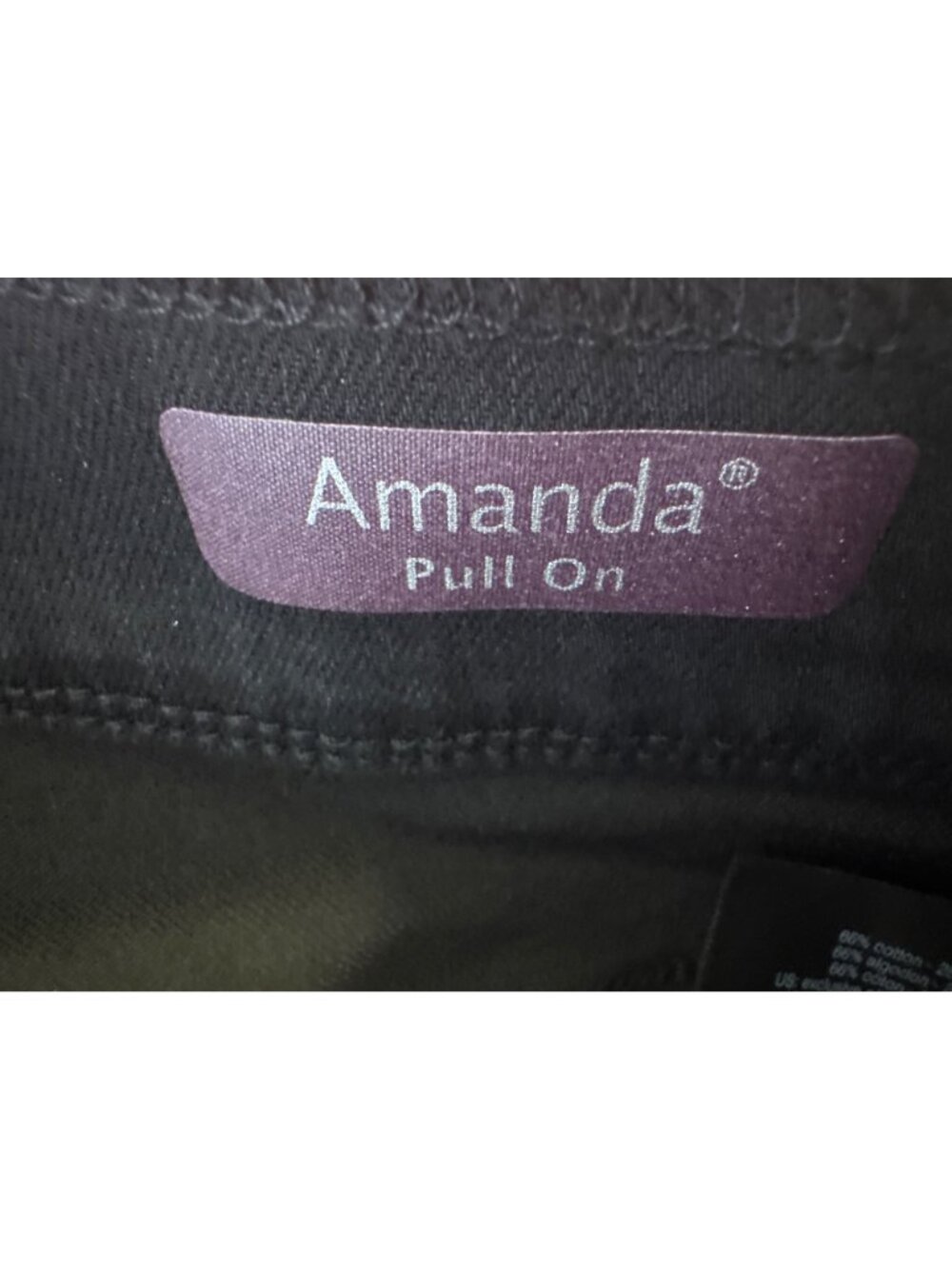 New Gloria Vanderbilt Size 10 Amanda Black Pull-On Slimming Stretch Pants - Picture 7 of 14
